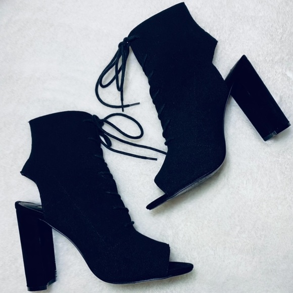 Steve Madden Shoes - Steve Madden Peekaboo Sock Booties